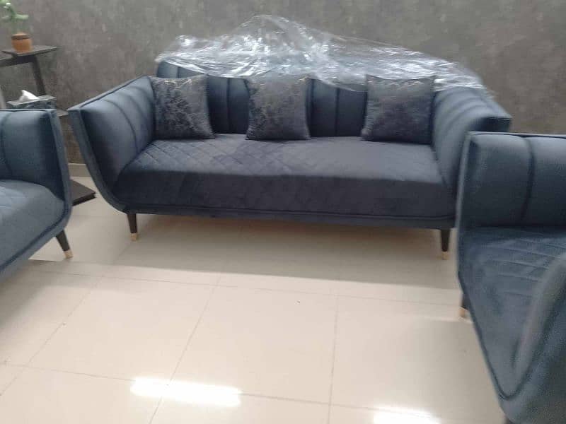 Sofa Set Grey 6 Seater 8