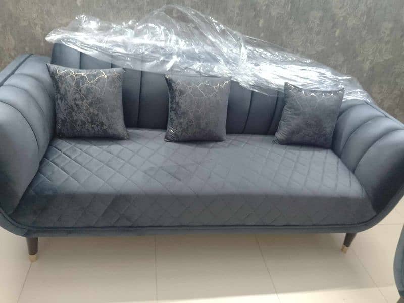 Sofa Set Grey 6 Seater 11