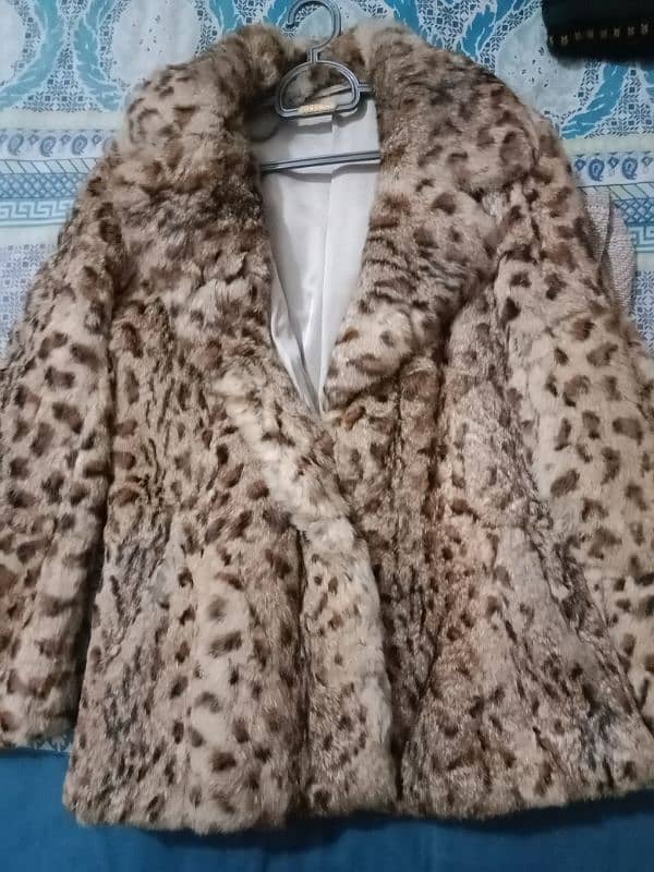 Tiger fur jacket coat for ladies 1