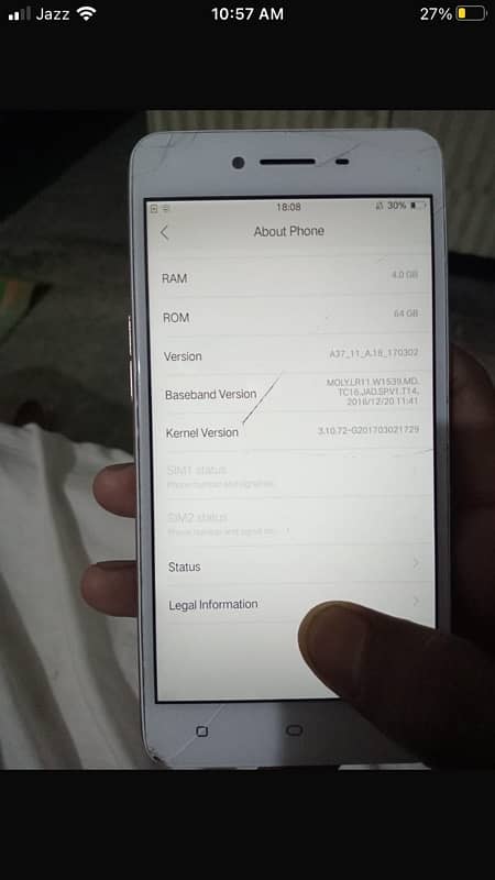 Oppo A37 4/64 exchange Posible 2