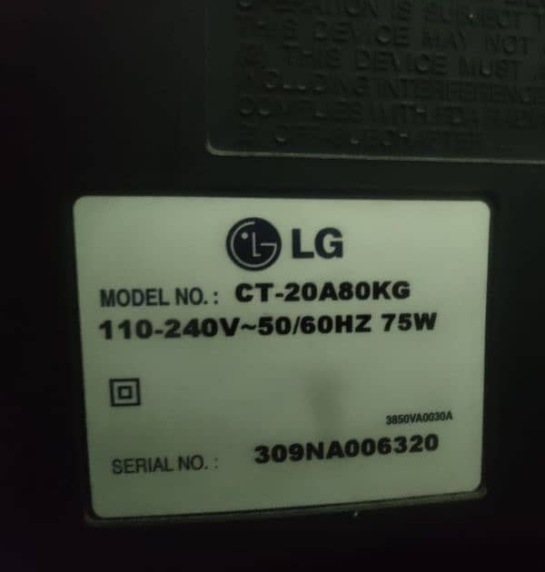 LG television+ 2 dish + receiver 3