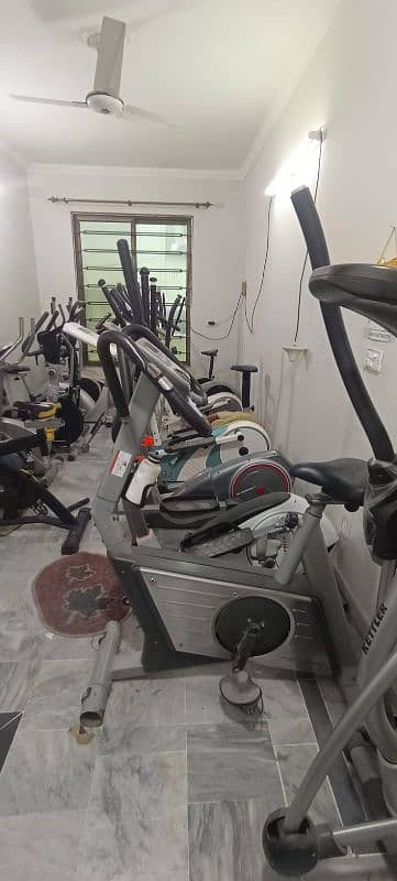 exercise cycle elliptical cross trainer back seated bike spin bike 19