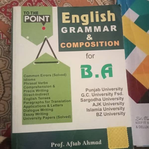 B. A English book for sale 0