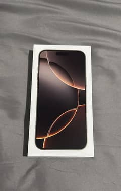 iphone 16 pro max 256gb box pack desert titanium