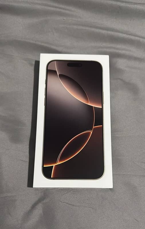 iphone 16 pro max 256gb box pack desert titanium 0