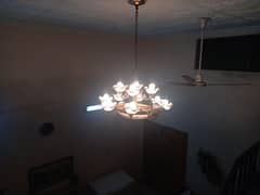 roof hanging chandelier 12xlights  branded price negotiable