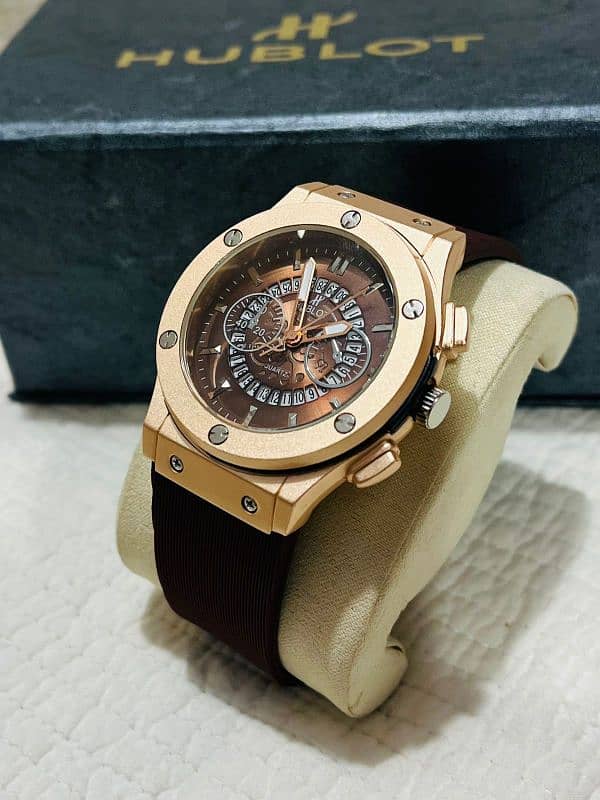 Round Analog Hublot Watches Chrono Working Best Watch For Men And Kids 1