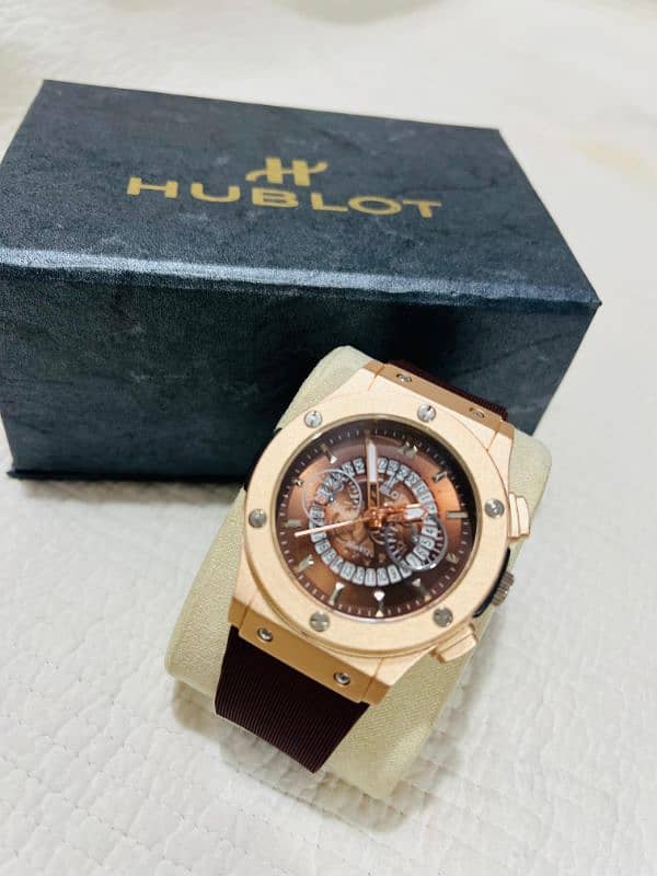 Round Analog Hublot Watches Chrono Working Best Watch For Men And Kids 2