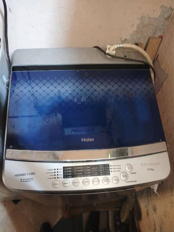 Haier  Automatic Washing Machine Model#HWM80-118BL 4