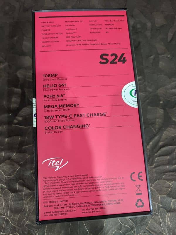 itel s24 dawn white 2