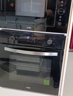 Gas and electric dual built in oven