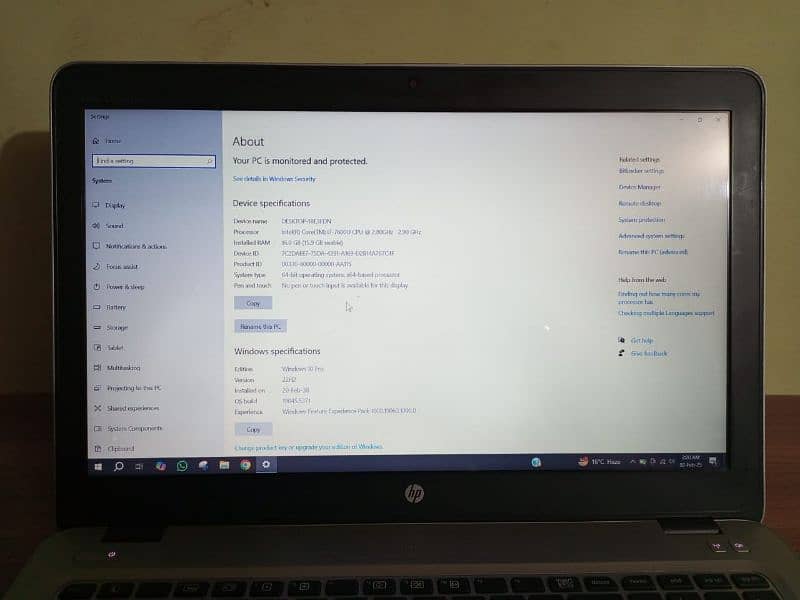 Hp Elite book i7 7th Generation 3