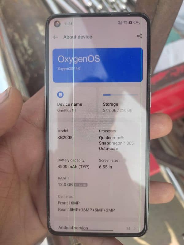 OnePlus 8t 12+12 256 gb non pta 7