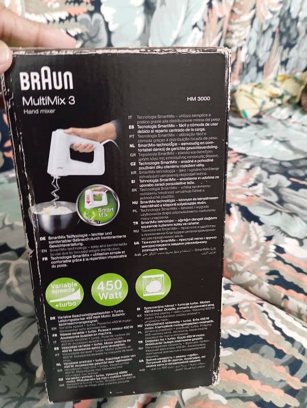 Braun Multimix 3 hand mixer HM 3000 WH 9