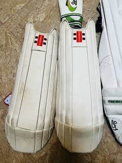 original kookaburra cricket pads and original gray nicolls keeping pad