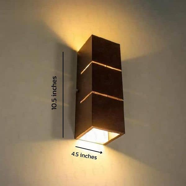 3D wall light Woden lamp 1