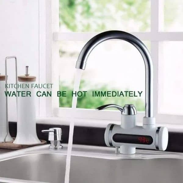 Portable electric water heating rod - 1 PC stainless steel faucet 3