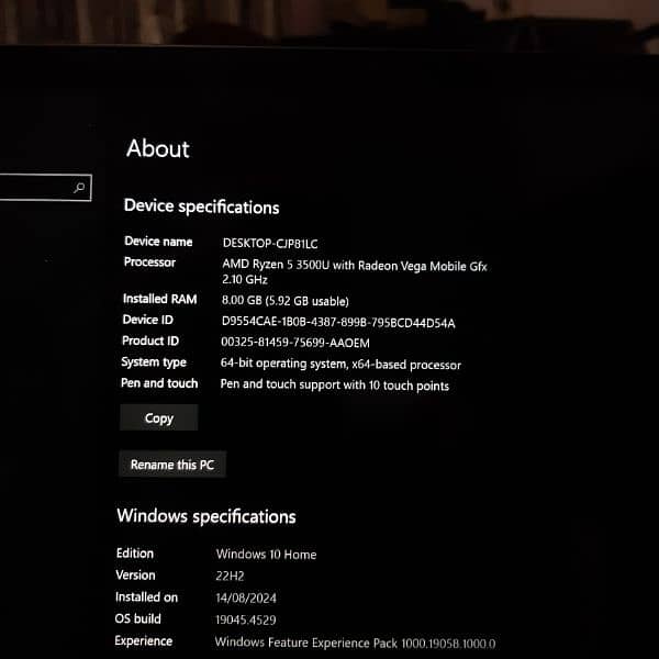 HP Envy x360  Ryzen 5 ( Nex Condition ) 5