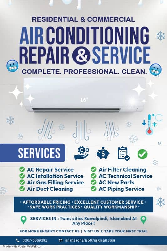 AIR CONDITIONER AND REFRIGERATION REPARING SERVICES 0