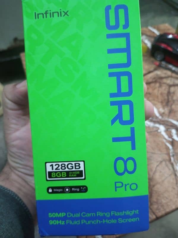 infinix smart 8 pro 4+4rem 8gb rom 7