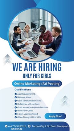 Online marketing Ad posting Job