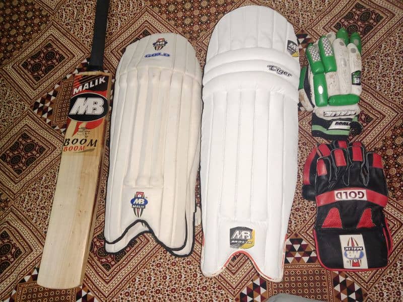 Hard ball Cricket Bat | Cricket bat | MB Malik Hard Ball Kit 2