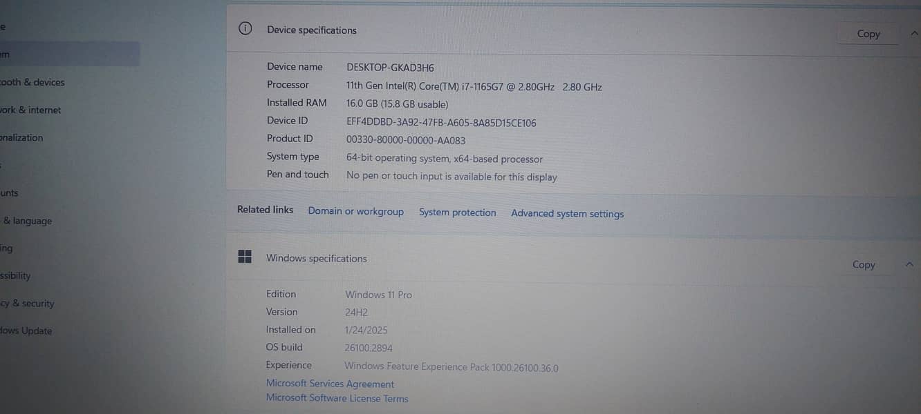 Laptop Lenovo thinkbook 15 g2 i7 11th gen 16 gb/512 Nvidia graphic 2gb 6