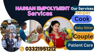 Maid, Nanny, Patient Care, Babysitter, House maids, Cook, Helper