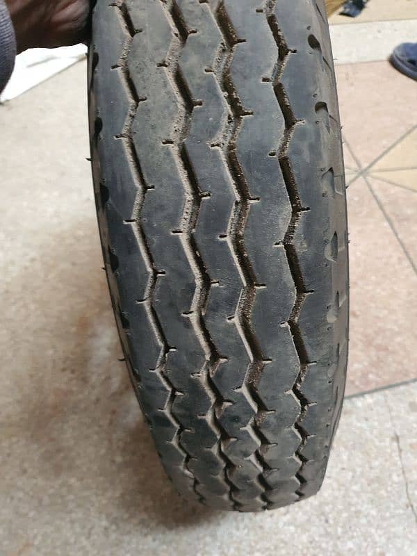 tyre with alloy rim 2