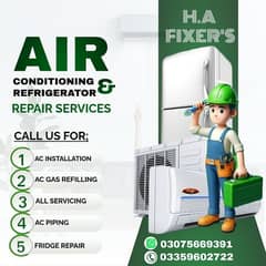 AIR CONDITIONER AND REFRIGERATION REPARING AND INSTALLATION SERVICES