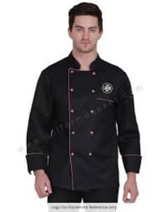 black chef coats