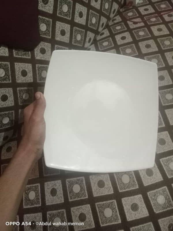 white plates (45pieces) 300 per 2