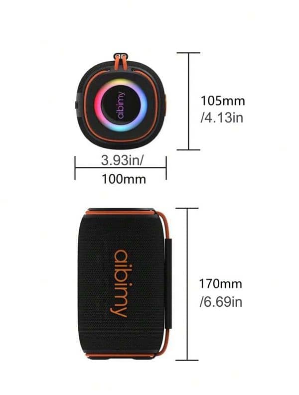 Aibimy MY266BTS Waterproof RGB Speaker 2