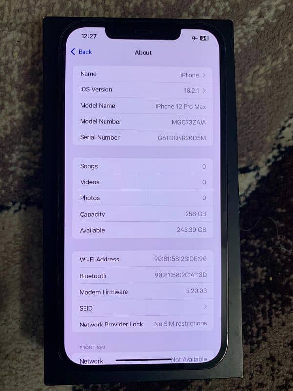 Apple iPhone 12 Pro Max 256 GB (Dual Sim PTA Approved) 4