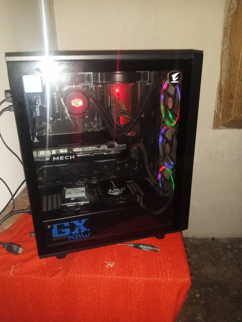 Gaming PC - Ryzen 5 5600 | 16GB RAM | 500GB SSD+NVMe | 240mm Liquid C 4