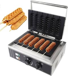 Hotdog Waffle Maker Machine Electric Corn Dog Maker 6 Slice