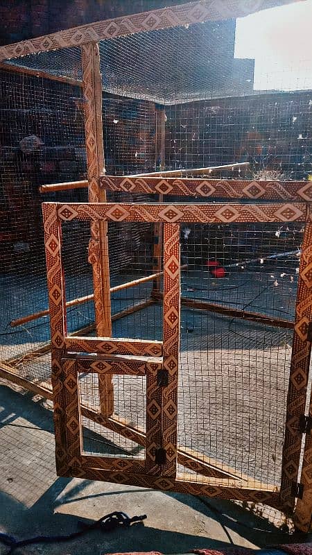 Wooden cage 4×4 ft 1