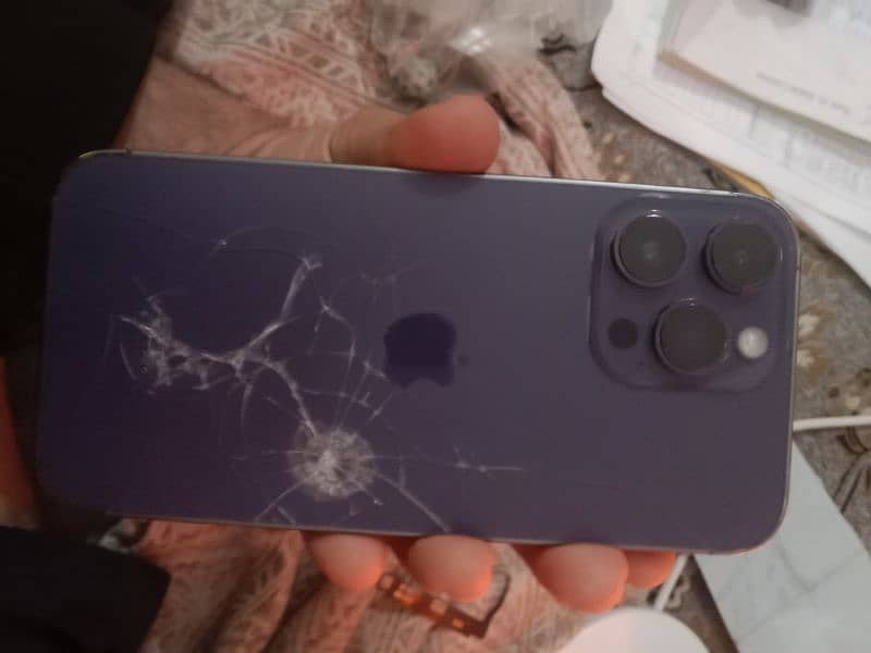 14 pro max screen and back broken 0