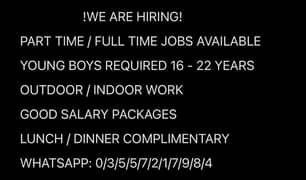 Male staff required