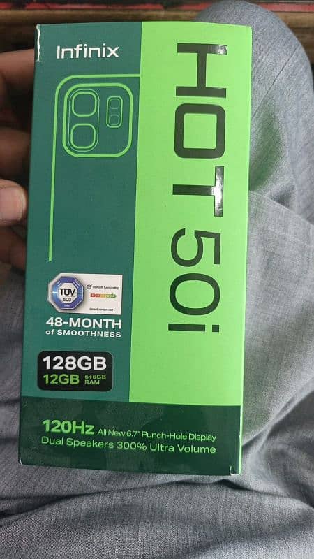 infinix hot 50i 6+6/128gb ma just 10 use 1