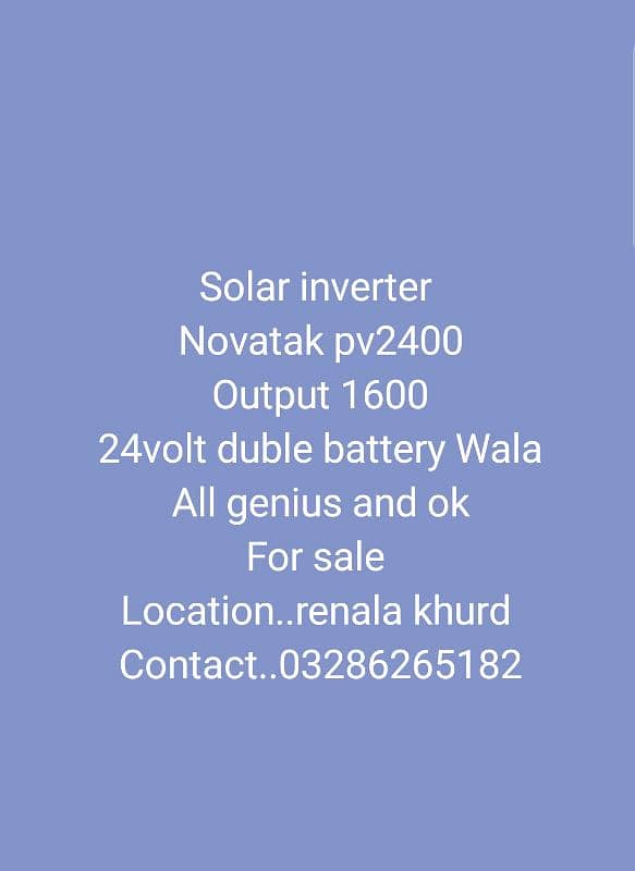 Novatak solar inverter 1