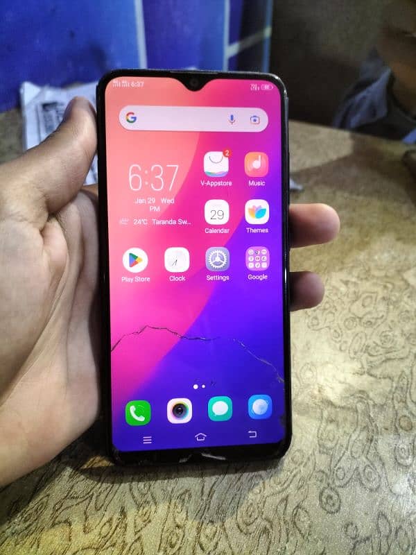 vivo 1908 model with box and charge pta 1