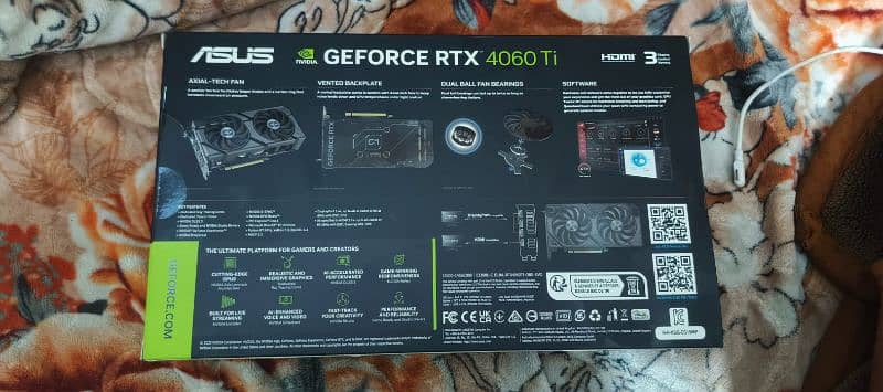 ASUS RTX 4060TI 8GB DDR6 1