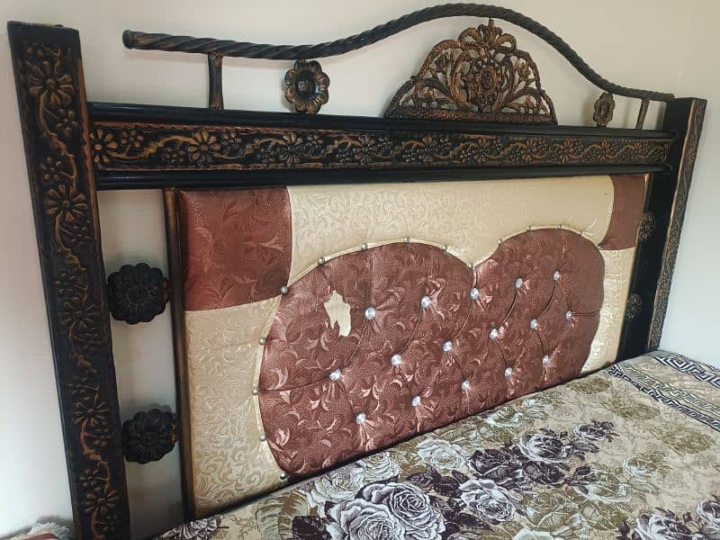 Iron Double Bed Less used 3