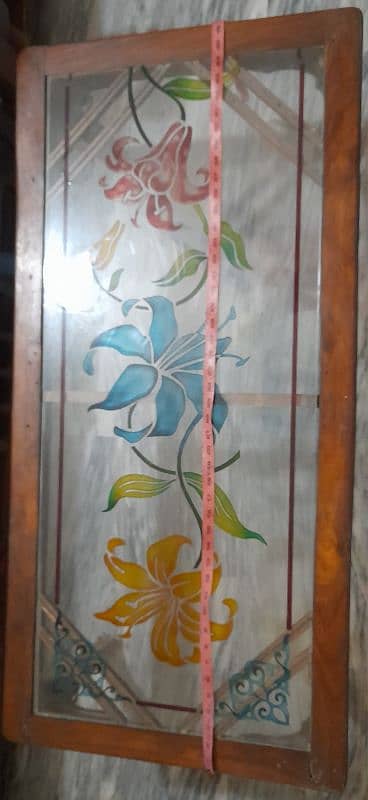 pure wooden table hand made mirror design 4