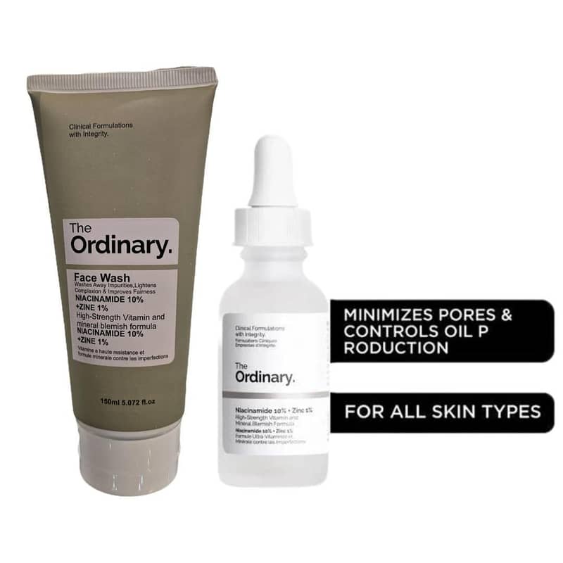 Revitalizing 2 in 1 Skincare Bundle - Face Wash & Niacinamide Serum 1