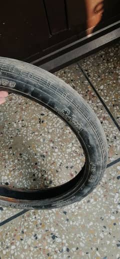 Cd 70 2 - 25- 17 front tyre & tube with just one panture on it