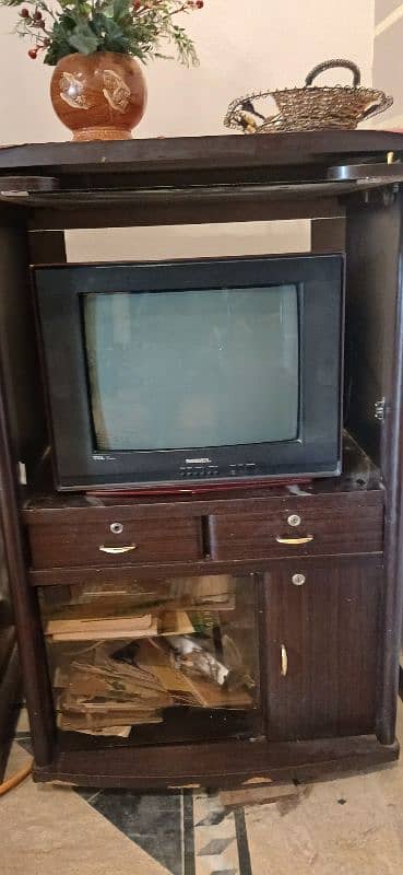 TV+Dish+Dish Receiver+TV Trolley 1