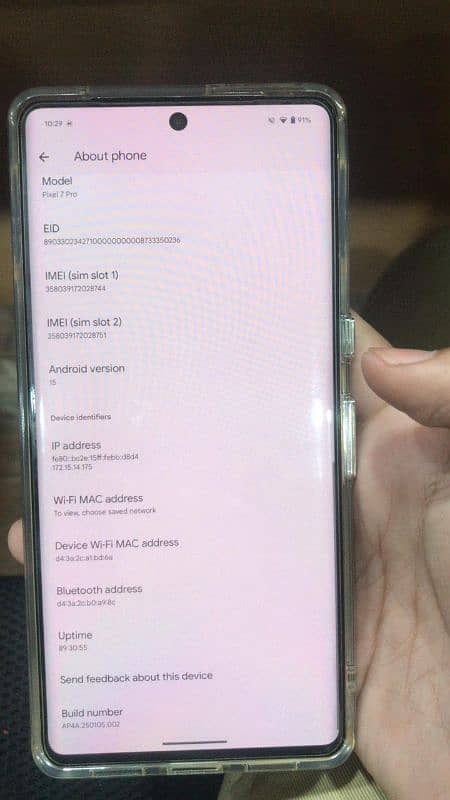 google pixel 7 pro non pta condition good 1