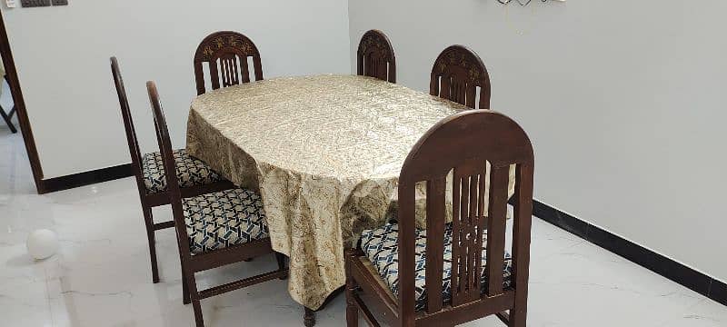 6 chair wooden dining table 1